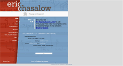 Desktop Screenshot of ericchasalow.com