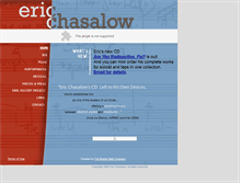 Tablet Screenshot of ericchasalow.com